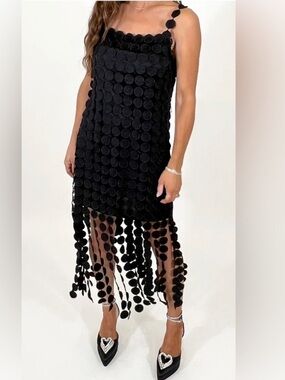 TALULAH | Dresses | La Mason Talulah Black White Polka Dot Midi Dress Size  S Like New | Poshmark